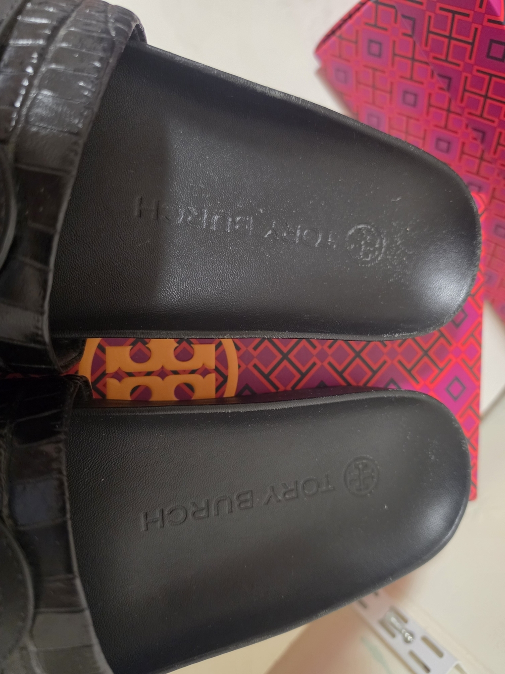 Tory Burch Black Slide Sandals